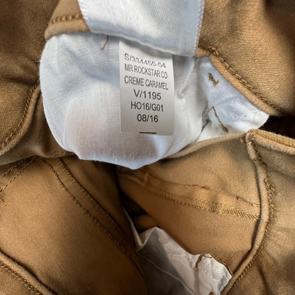 Rockstar Super Skinny Jeans‎ Size 4R Mid Rise Brown Tan Old Navy - Picture 11 of 14
